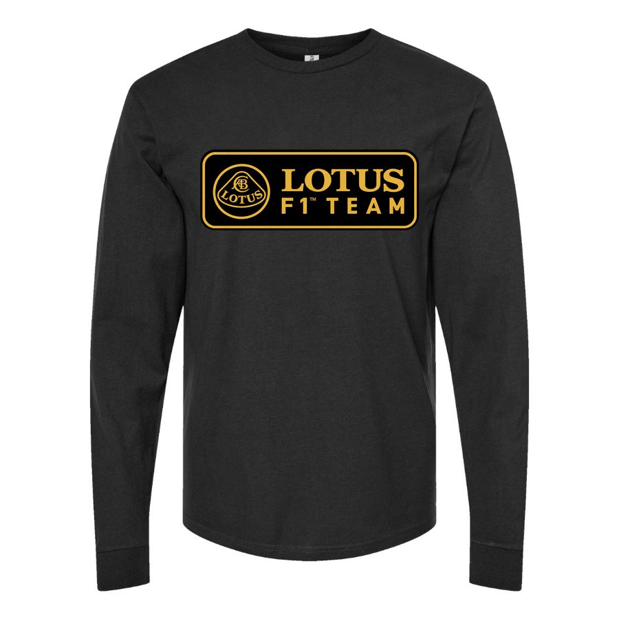 Men's Lotus F1 Team Long sleeves Cotton Blend T-Shirt
