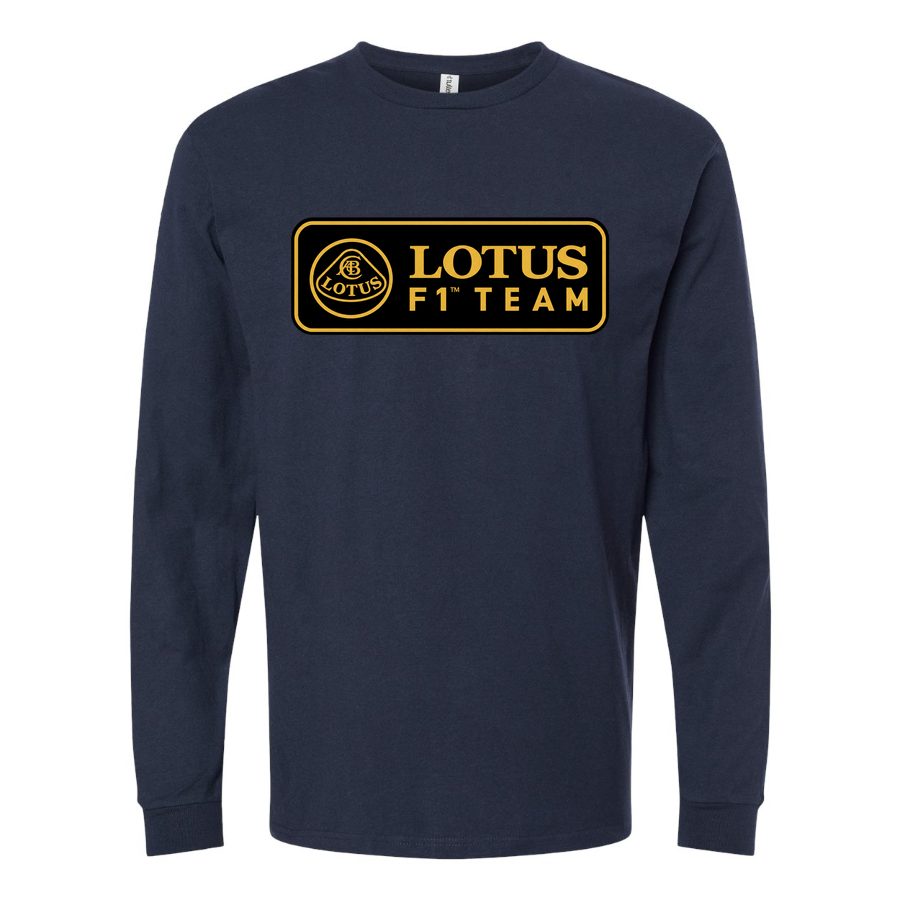 Men's Lotus F1 Team Long sleeves Cotton Blend T-Shirt