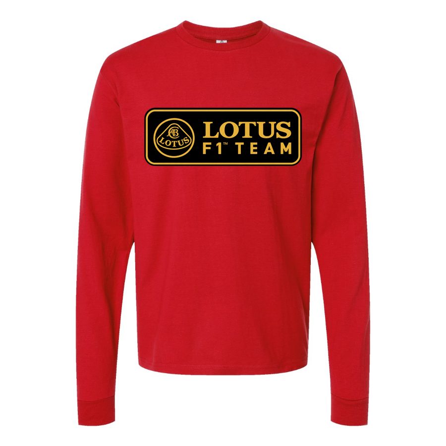 Men's Lotus F1 Team Long sleeves Cotton Blend T-Shirt