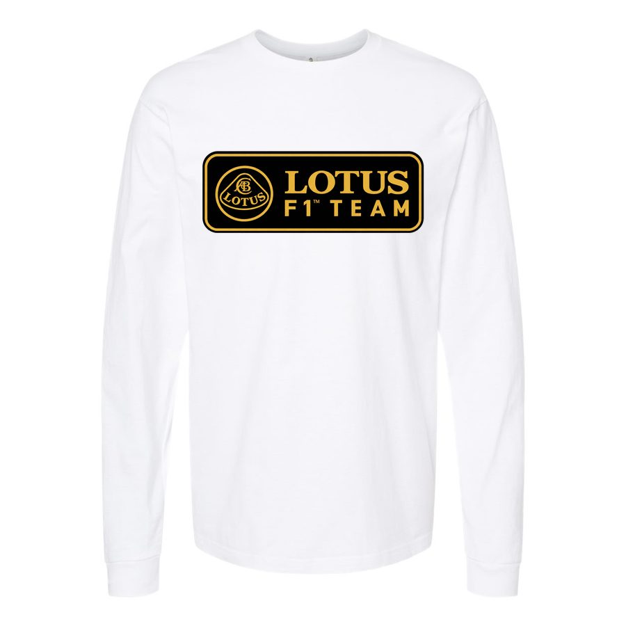 Men's Lotus F1 Team Long sleeves Cotton Blend T-Shirt