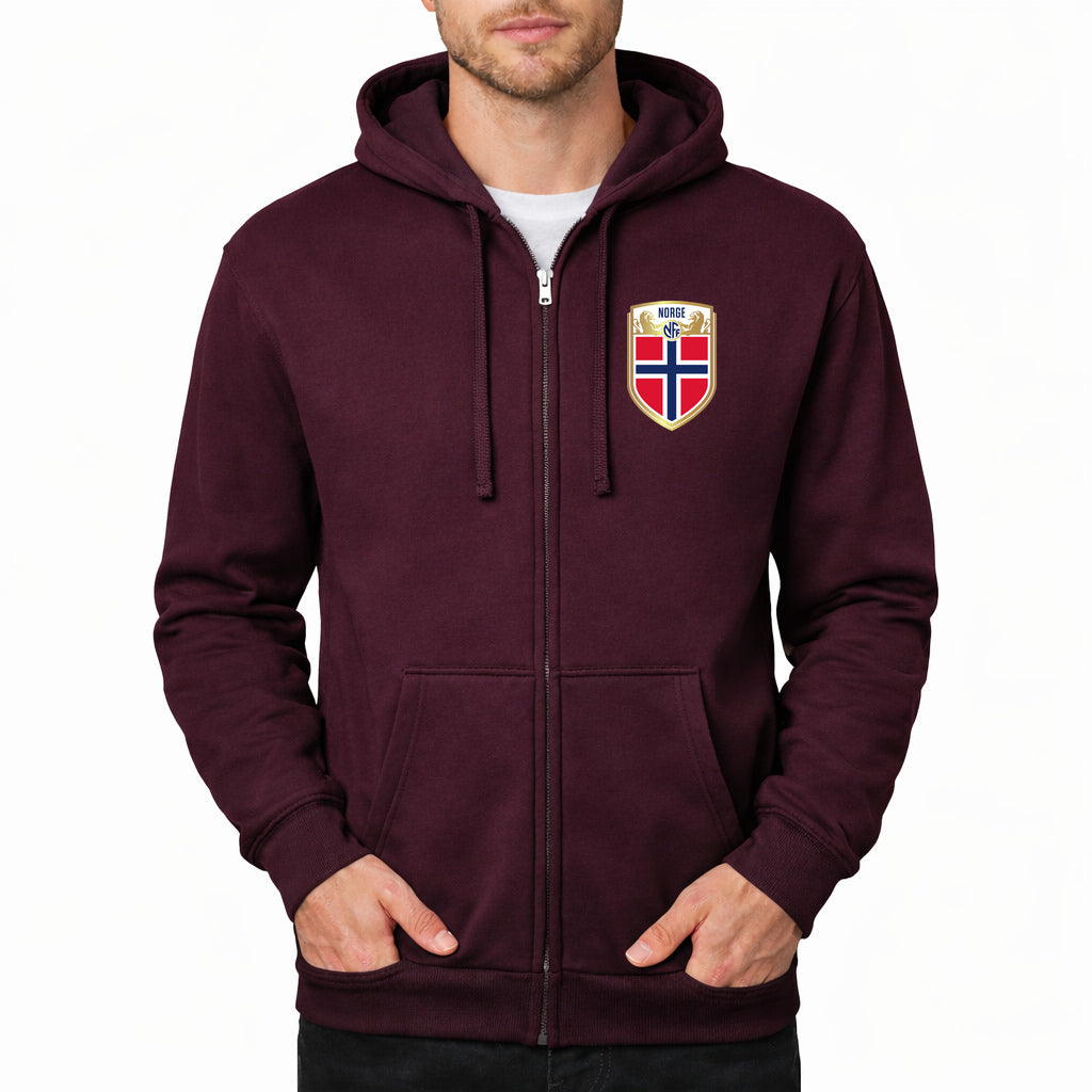 Men's Norway Soccer Zipper Hoodie
