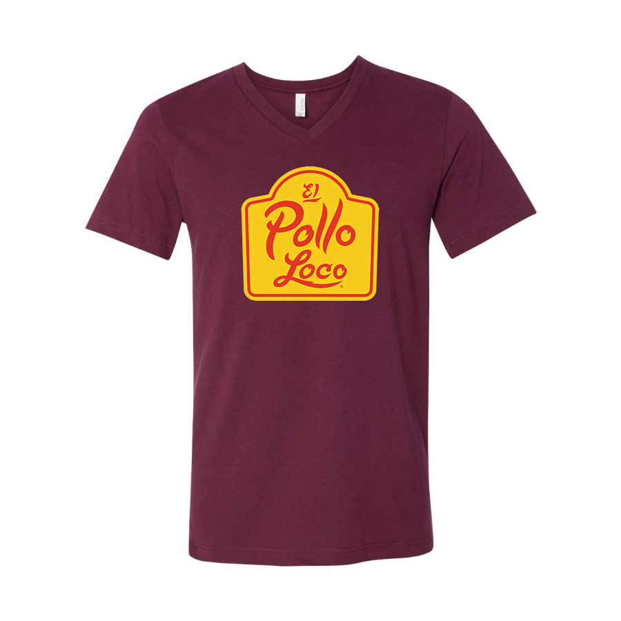 Men's El Pollo Loco BELLA  CANVAS  Jersey V-Neck Tee