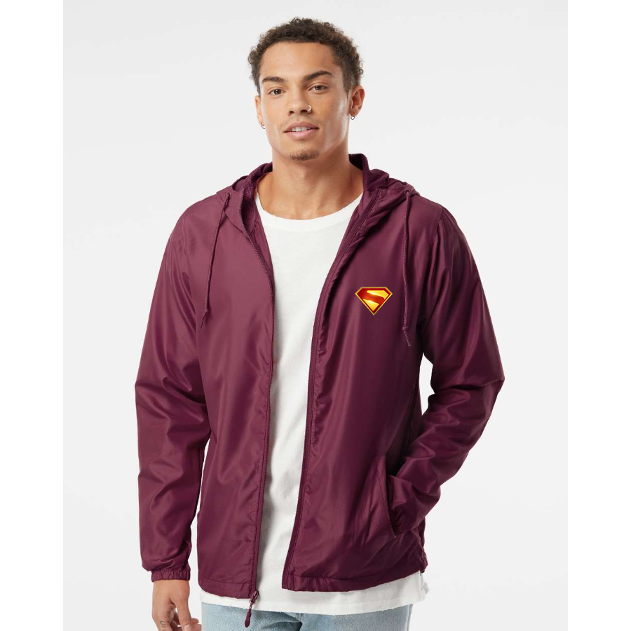 Men's Superman 2025 Independent Trading Co Lightweight Windbreaker Full-Zip Jacket
