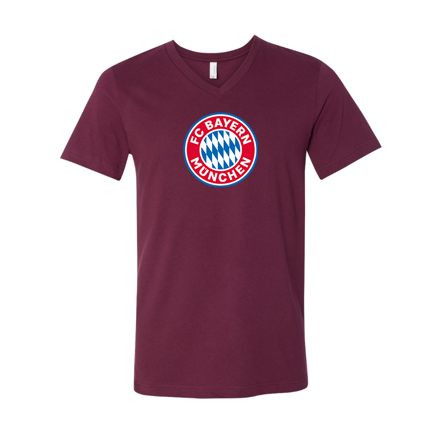 Men's  FC Bayern Munich BELLA  CANVAS  Jersey V-Neck Tee