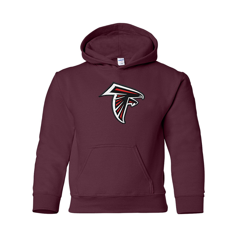 Youth's Atlanta Falcons Embroidered  Gildan Heavy Blend Hooded Sweatshirt