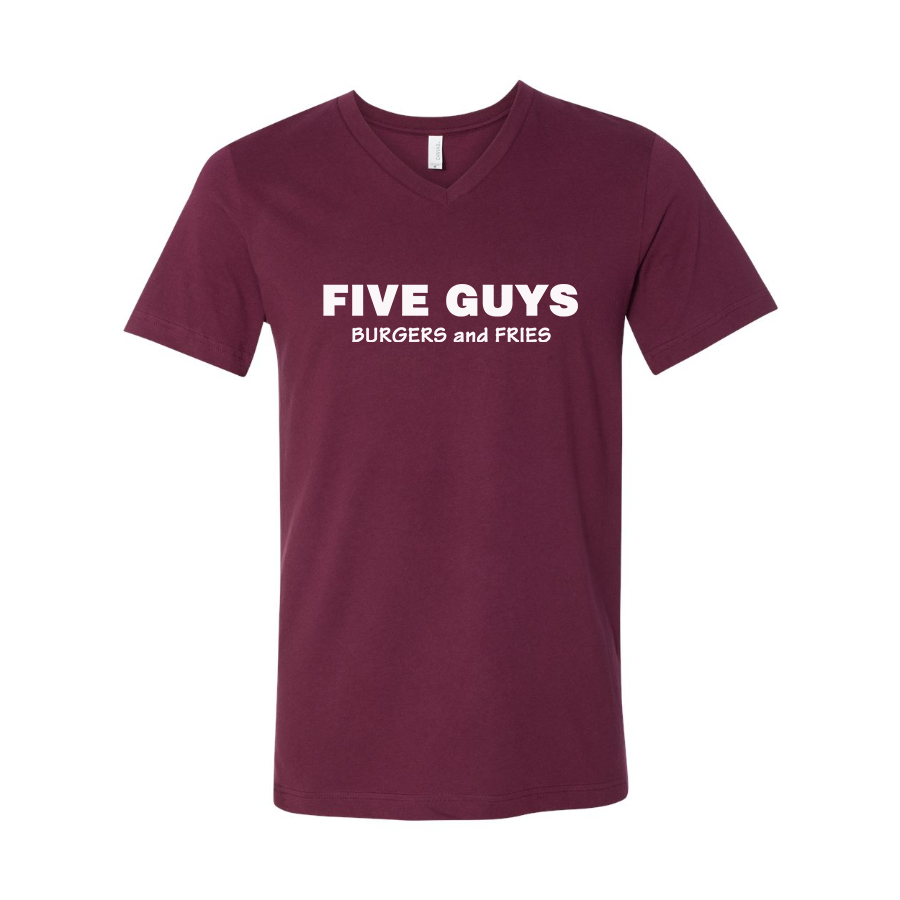 Men's Five Guys  BELLA  CANVAS  Jersey V-Neck Tee