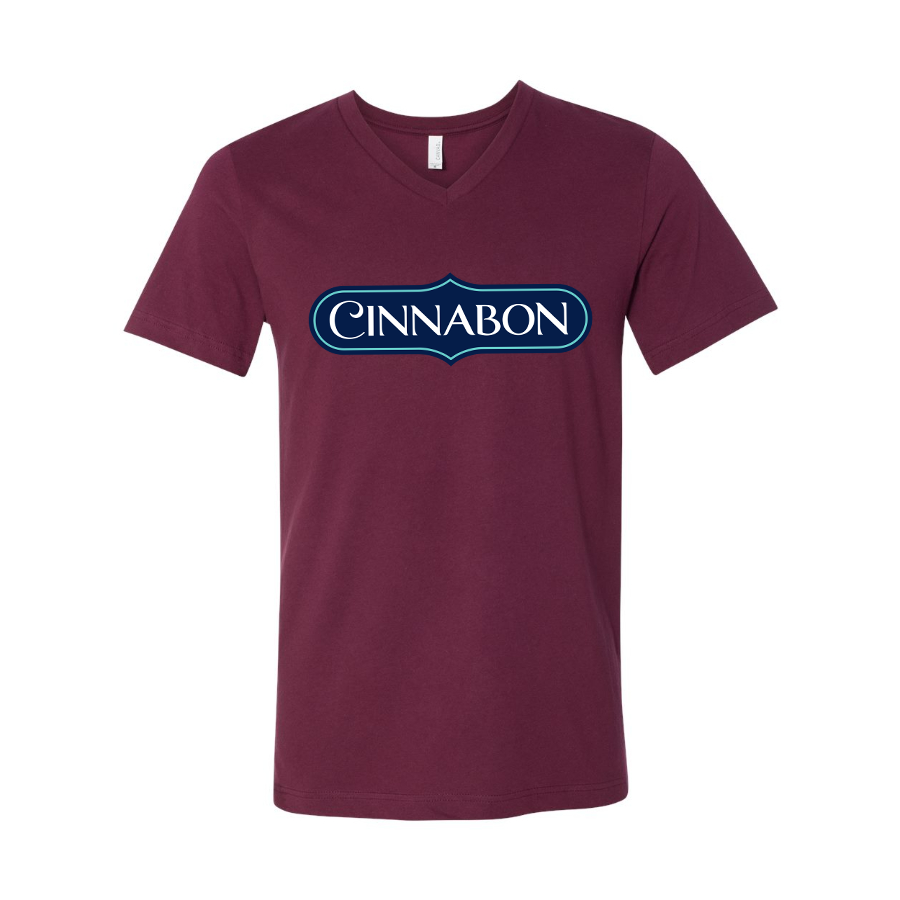 Men's Cinnabon  BELLA  CANVAS  Jersey V-Neck Tee