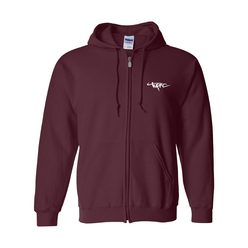 Men's Tupac Gildan Heavy Blend Full-Zip Hooded Sweatshirt
