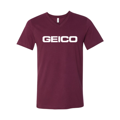 Men's Geico  BELLA  CANVAS  Jersey V-Neck Tee