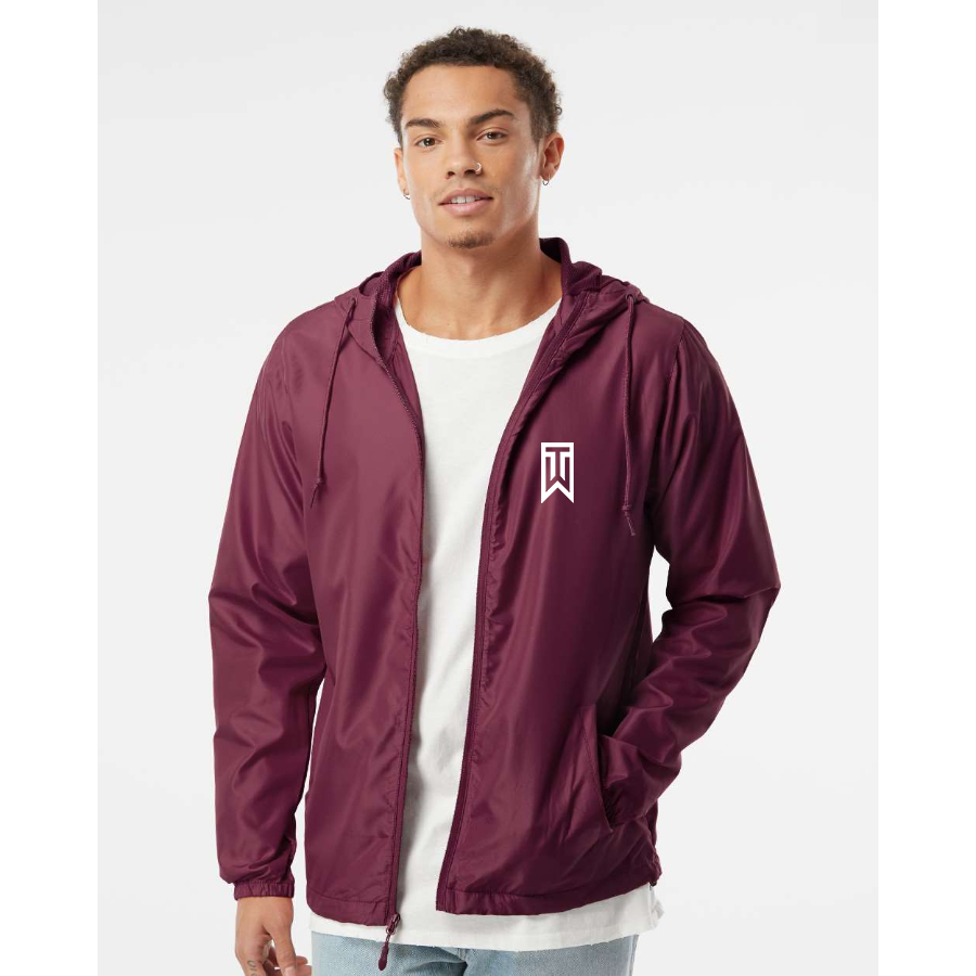 Men's Tiger Woods Independent Trading Co Lightweight Windbreaker Full-Zip Jacket