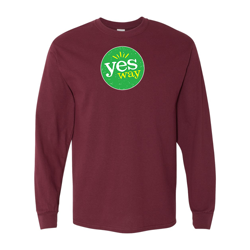 Men's Yes Way  Gildan Heavy Cotton Long Sleeve T-Shirt