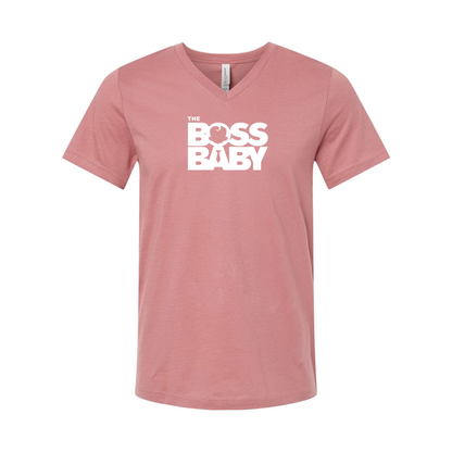 Boss Baby BELLA  CANVAS  Jersey V-Neck Tee