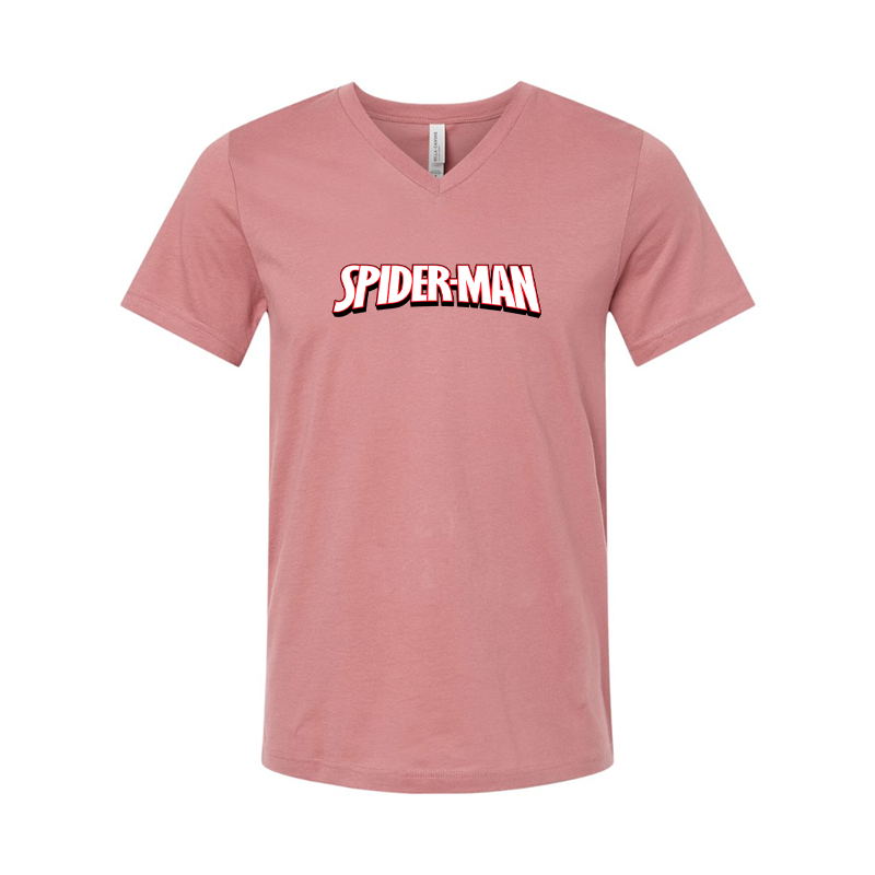 Spider Man BELLA  CANVAS  Jersey V-Neck Tee