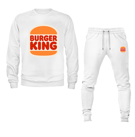 Men's Burger King Crewneck Sweatshirt Joggers Suit