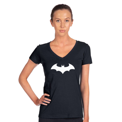 Women's Batman Next Level Ideal V-Neck T-Shirt