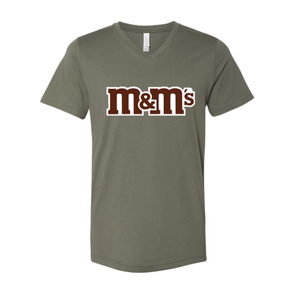 Men's M&M_s BELLA  CANVAS  Jersey V-Neck Tee