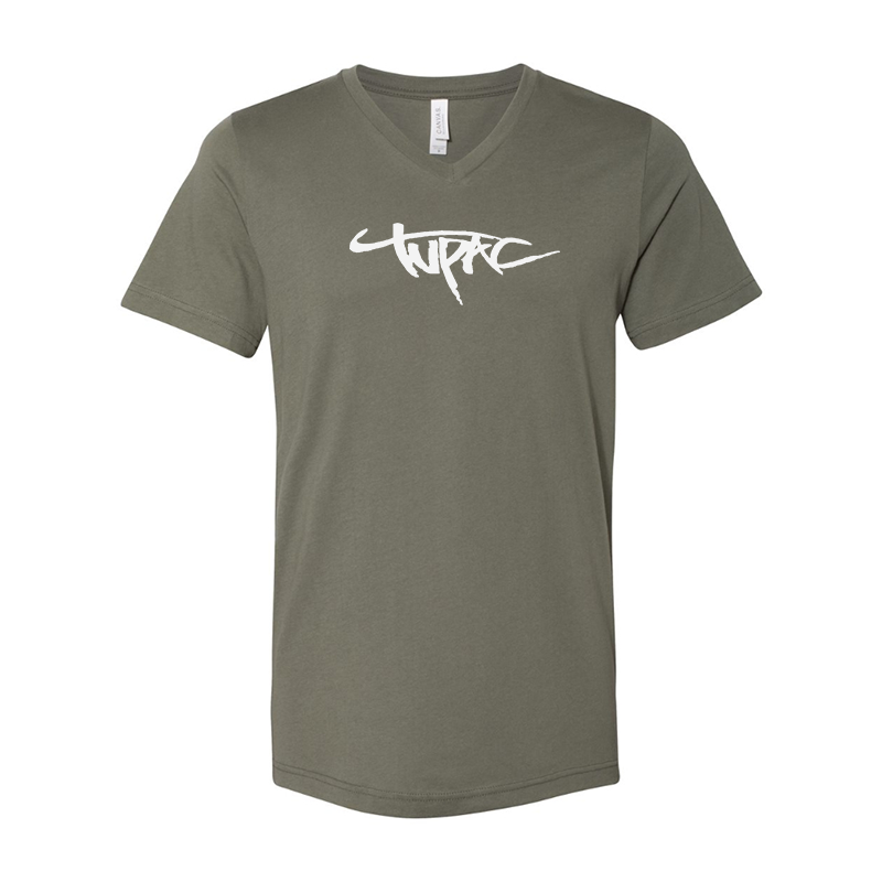 Tupac BELLA  CANVAS  Jersey V-Neck Tee