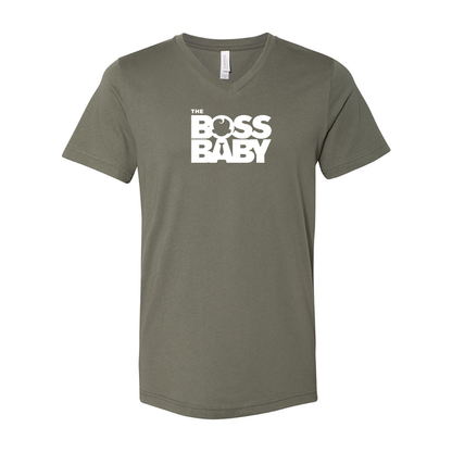 Boss Baby BELLA  CANVAS  Jersey V-Neck Tee