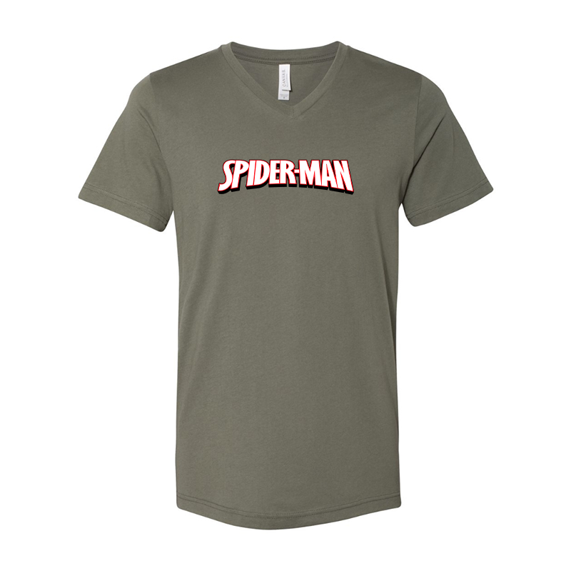 Spider Man BELLA  CANVAS  Jersey V-Neck Tee