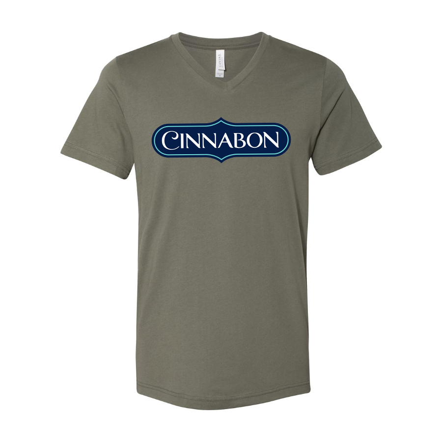 Men's Cinnabon  BELLA  CANVAS  Jersey V-Neck Tee