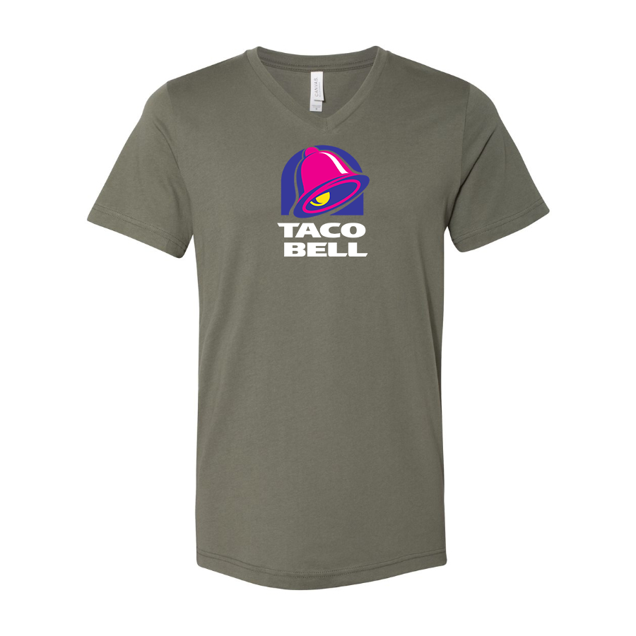 Men's Taco Bell  BELLA  CANVAS  Jersey V-Neck Tee
