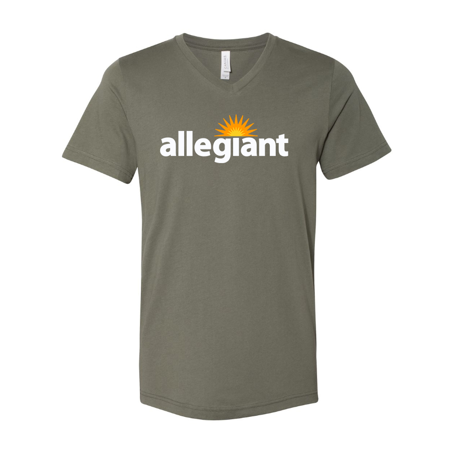 Men's Allegiant Air BELLA  CANVAS  Jersey V-Neck Tee