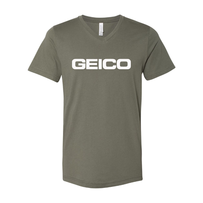 Men's Geico  BELLA  CANVAS  Jersey V-Neck Tee