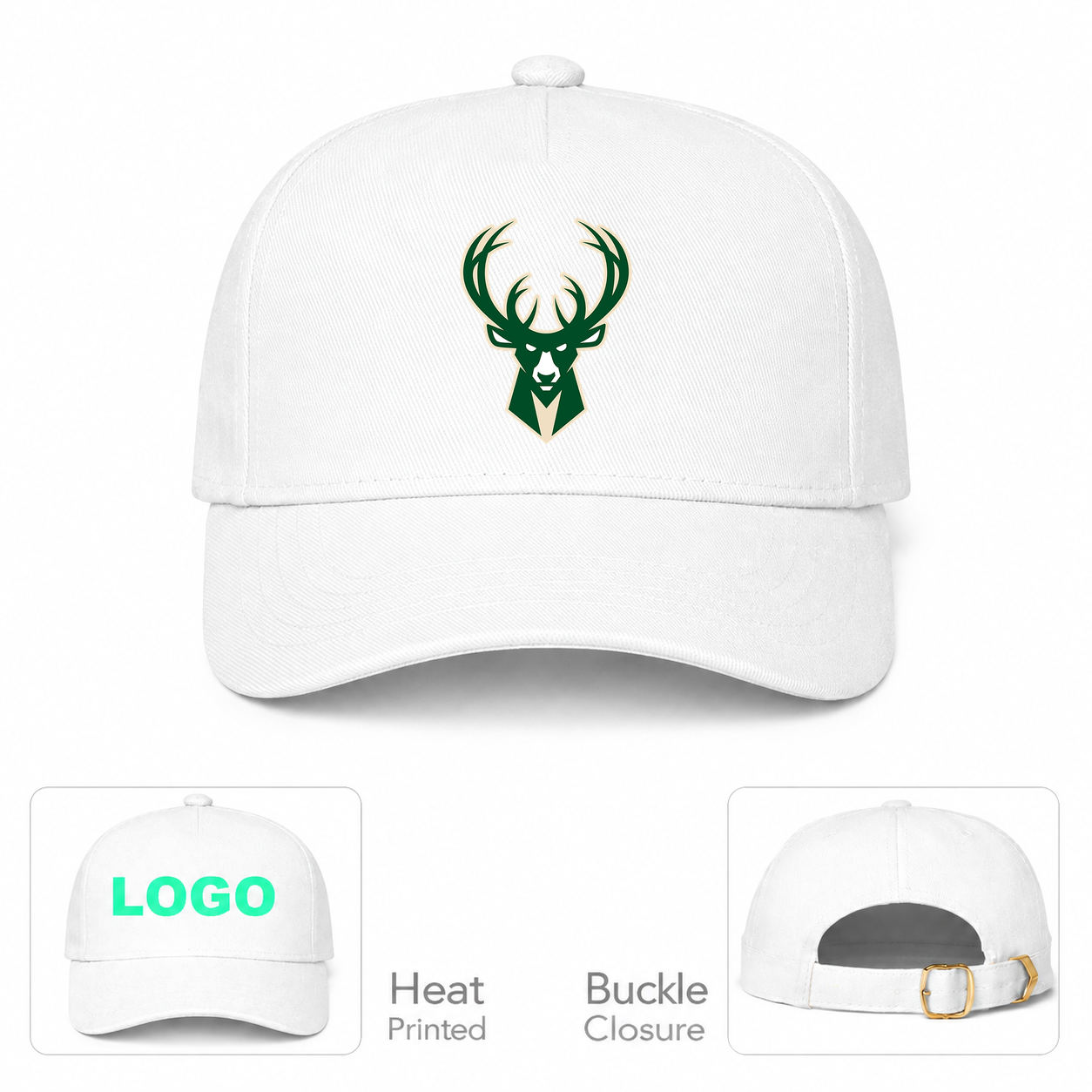 Milwaukee Bucks Dad Baseball Cap Hat