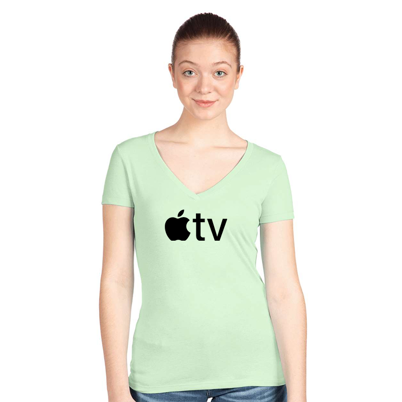 Women's Apple TV  Next Level Ideal V-Neck T-Shirt