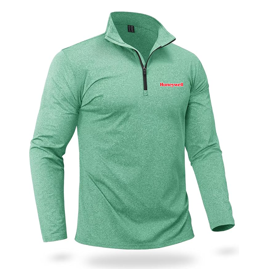 Men's Honeywell  Quarter Zip Pullover Premium Fleece Lined Heather Long Sleeve Golf Shirts Midweight 1/4 Half Zip Sweatshirts