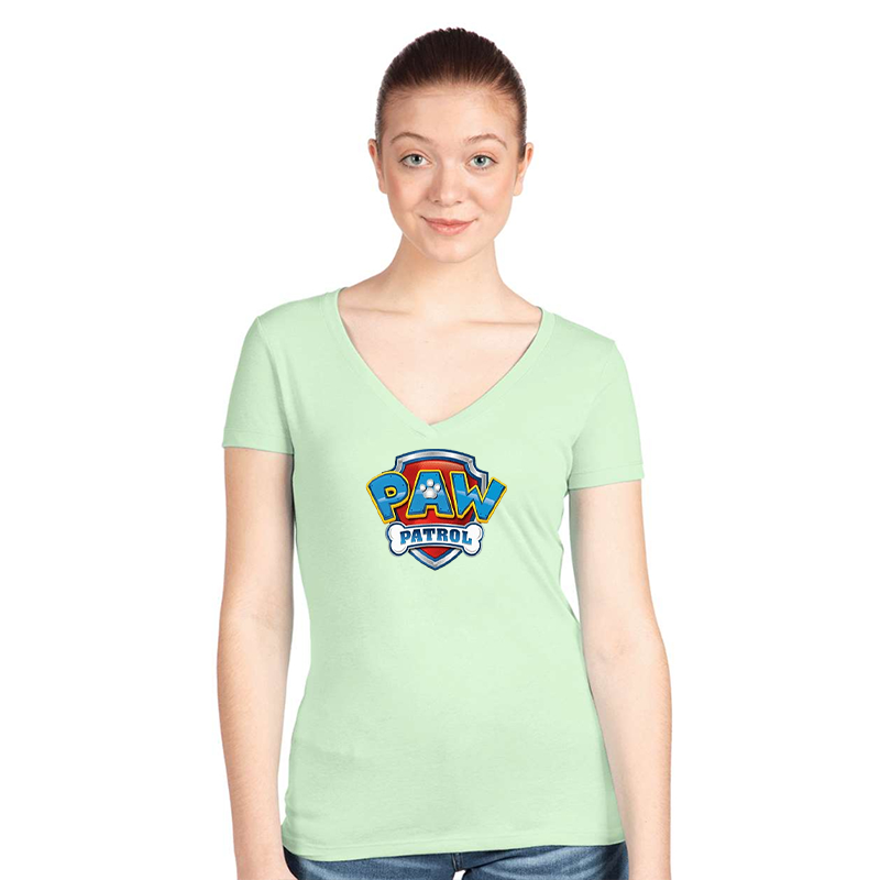 Women's Paw Patrol Next Level Ideal V-Neck T-Shirt
