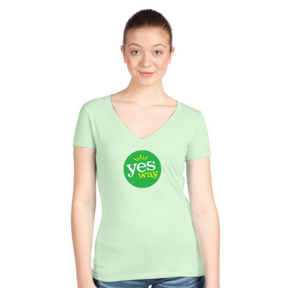 Women's Yes Way  Next Level Ideal V-Neck T-Shirt