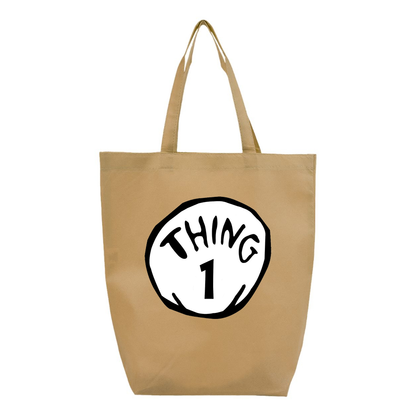 Dr. Suess Thing 1 Q-Tees Non-Woven Gusset Bottom Tote