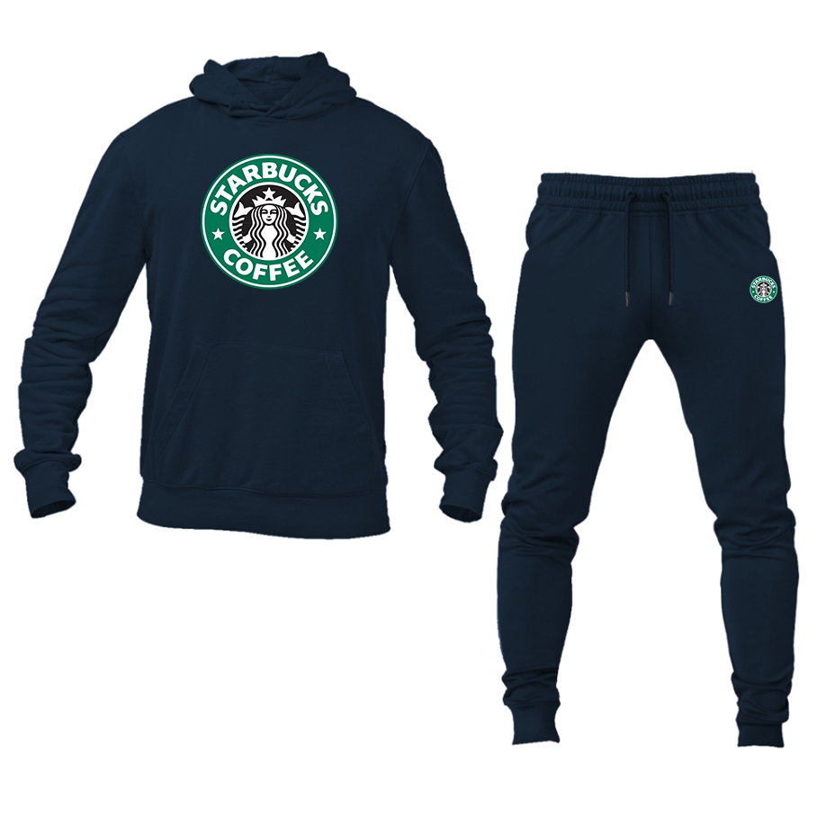 Men's Starbucks Coffee Hoodie and Joggers Set