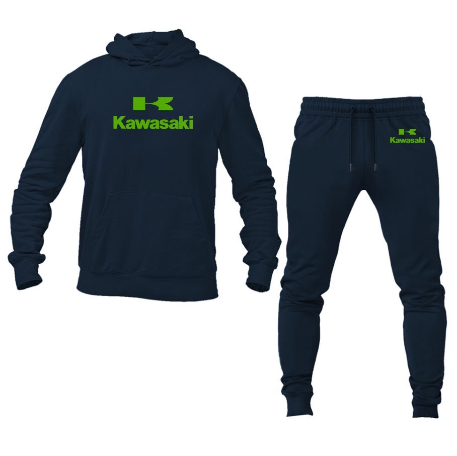 Men's Kawasaki Bike Motorcycle Hoodie and Joggers Set