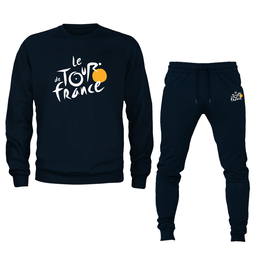 Men's Le Tour De France Crewneck Sweatshirt Joggers Suit