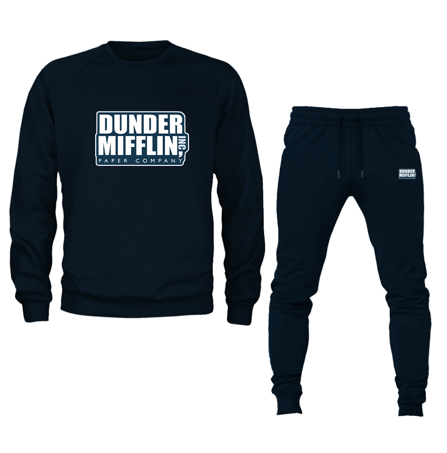 Men's Dunder Mifflin Crewneck Sweatshirt Joggers Suit