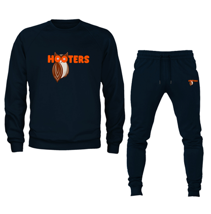 Men's Hooters Crewneck Sweatshirt Joggers Suit