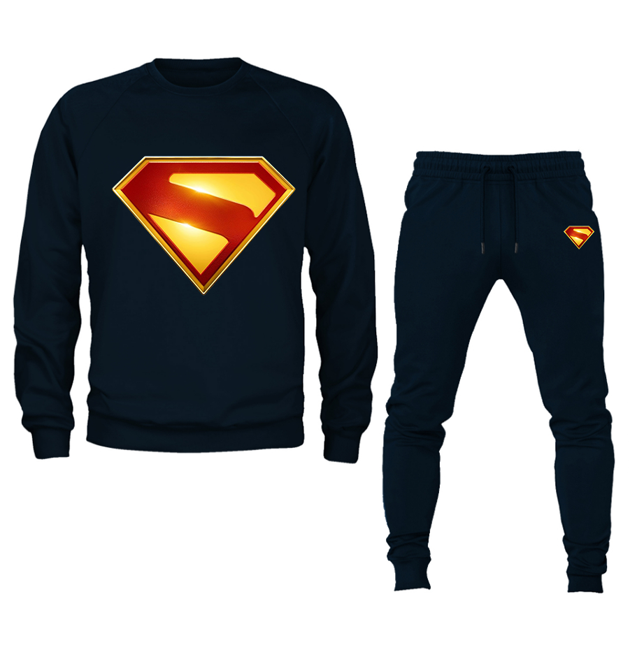 Men's Superman 2025 Crewneck Sweatshirt Joggers Suit – Tee
