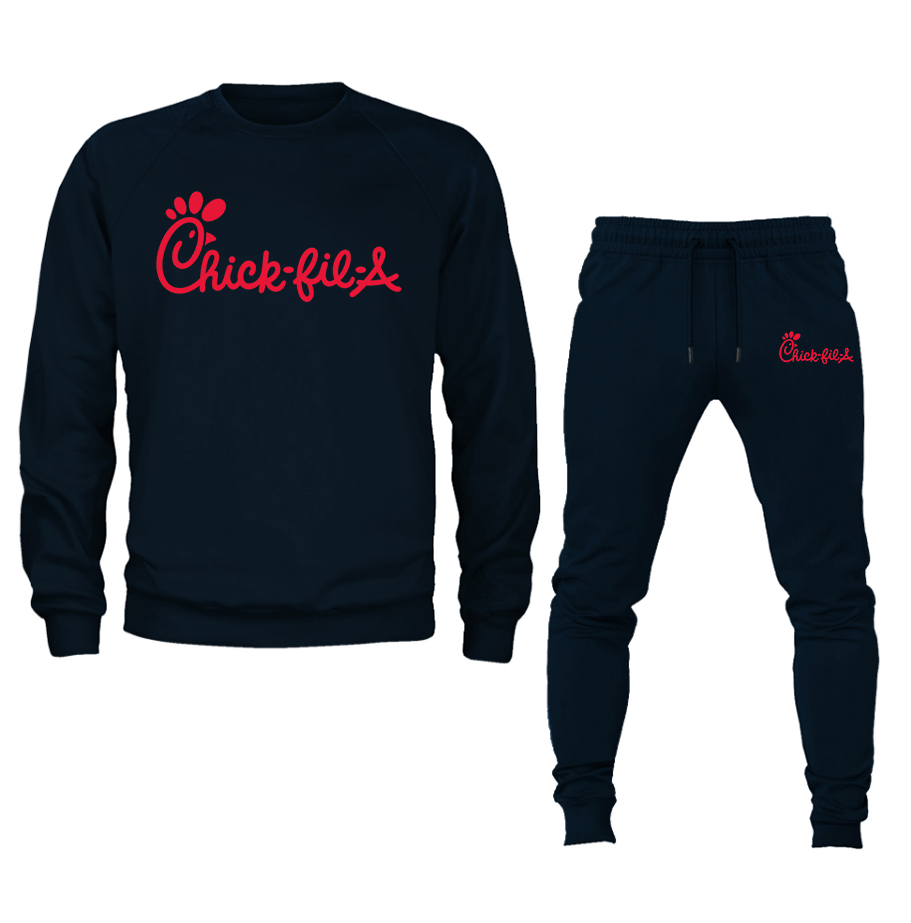 Men's Chick fil A Crewneck Sweatshirt Joggers Suit – Tee
