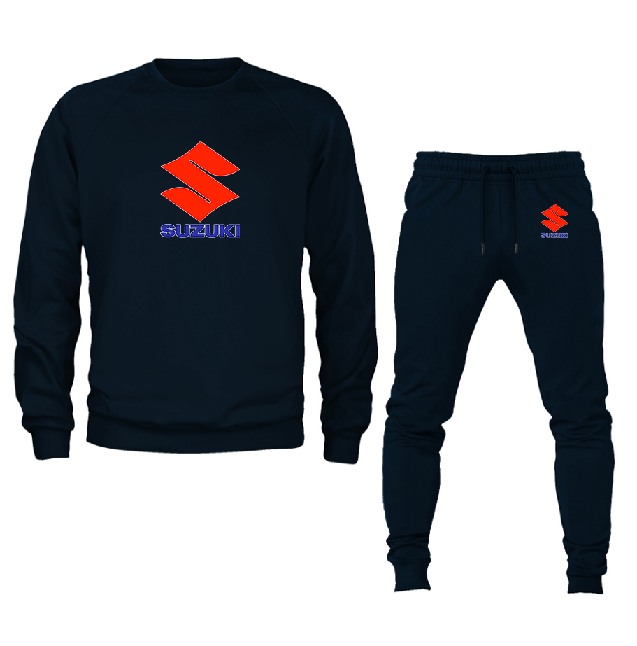 Men's Suzuki Bike Motorcycle Crewneck Sweatshirt Joggers Suit – Tee