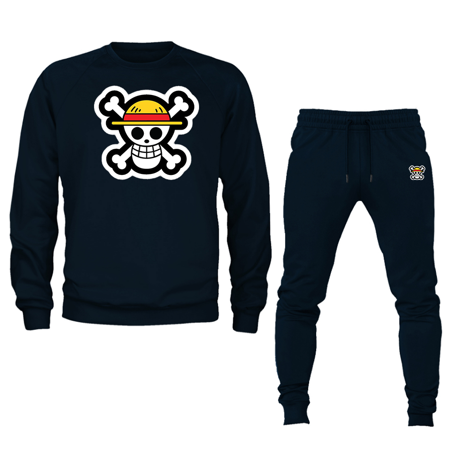 Men's StrawHat Crewneck Sweatshirt Joggers Suit – Tee
