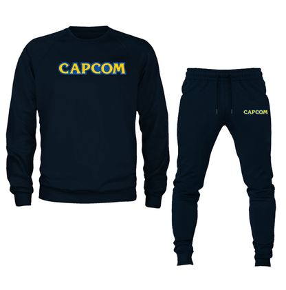 Men's Capcom Crewneck Sweatshirt Joggers Suit