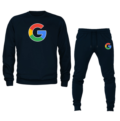 Men's Google Crewneck Sweatshirt Joggers Suit