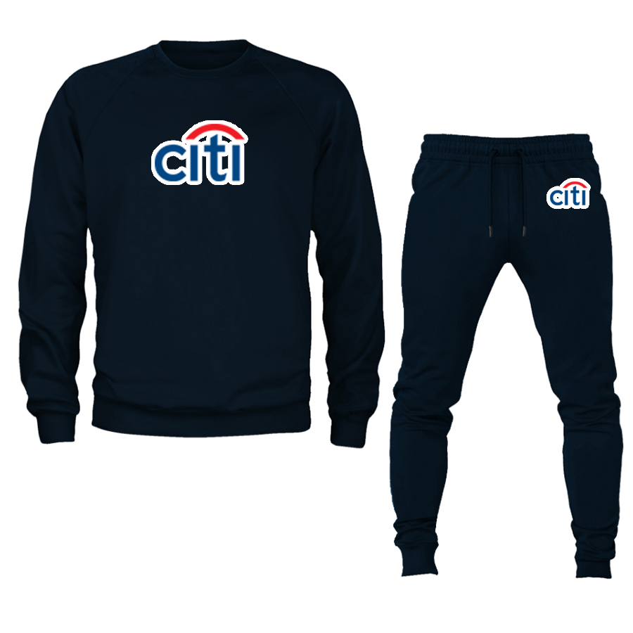 Unisex Citi Bank Crewneck Sweatshirt Joggers Suit