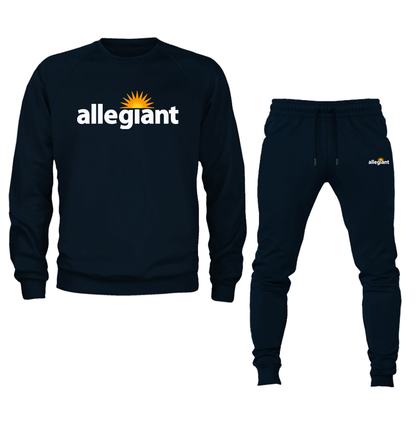 Men's Allegiant Air Crewneck Sweatshirt Joggers Suit