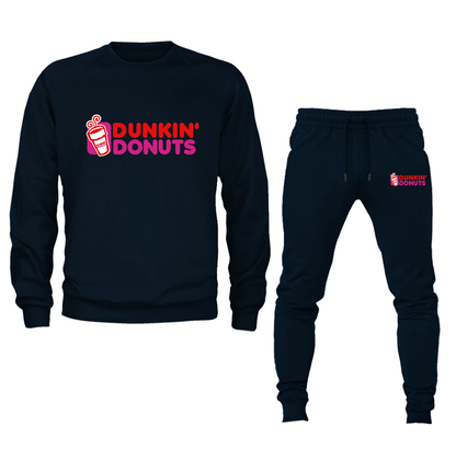 Men's Dunkin Donuts Crewneck Sweatshirt Joggers Suit