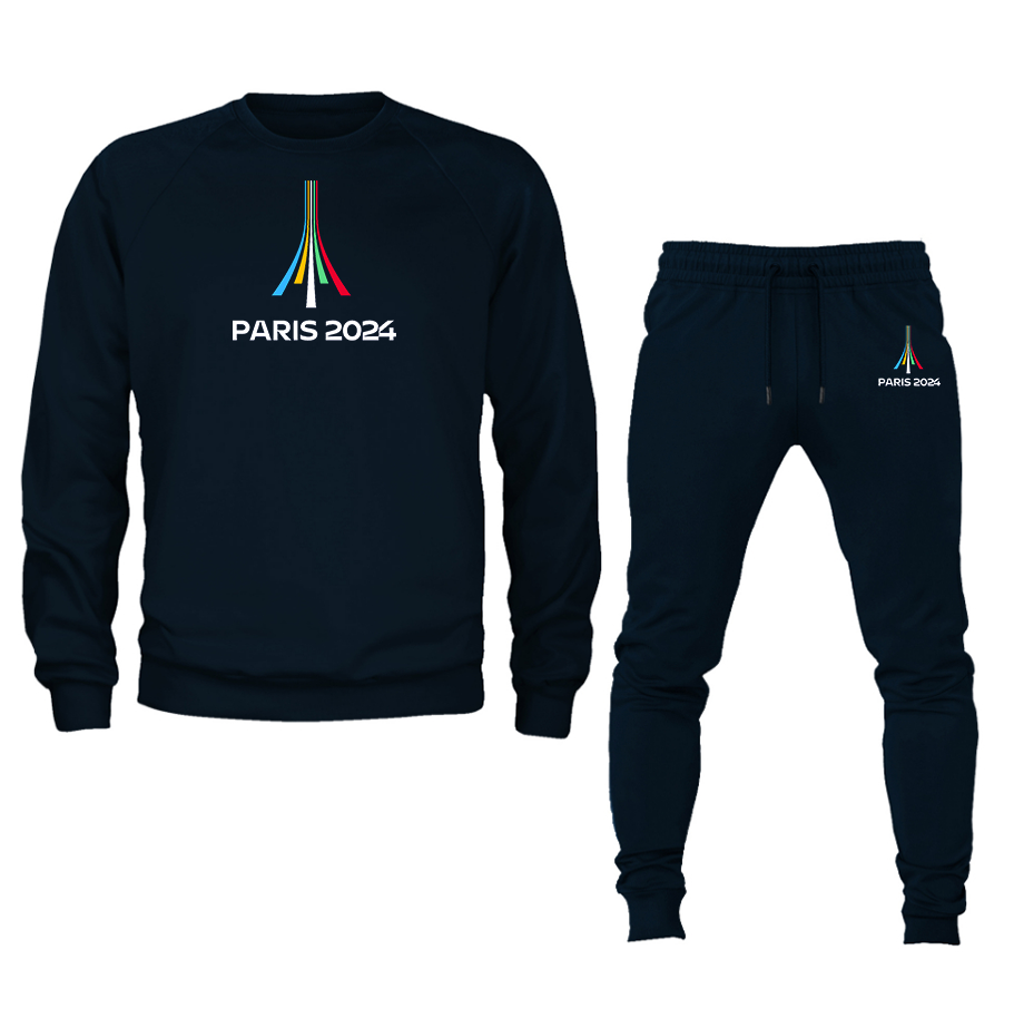 Men's Olympia Paris 2024 Crewneck Sweatshirt Joggers Suit