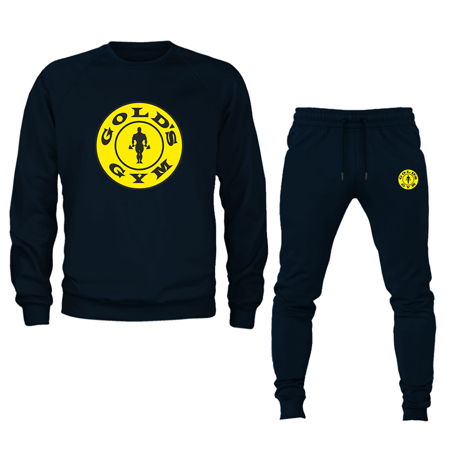 Men's Gold's Gym Crewneck Sweatshirt Joggers Suit