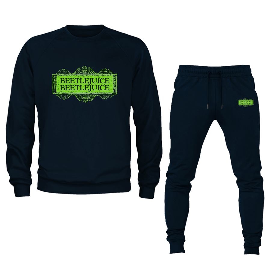 Men's Beetlejuice BeetleJuice Crewneck Sweatshirt Joggers Suit